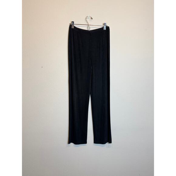 Chico's Travelers pants black pull on no wrinkle stretch elastic waist Sz 2 US L - Picture 2 of 8